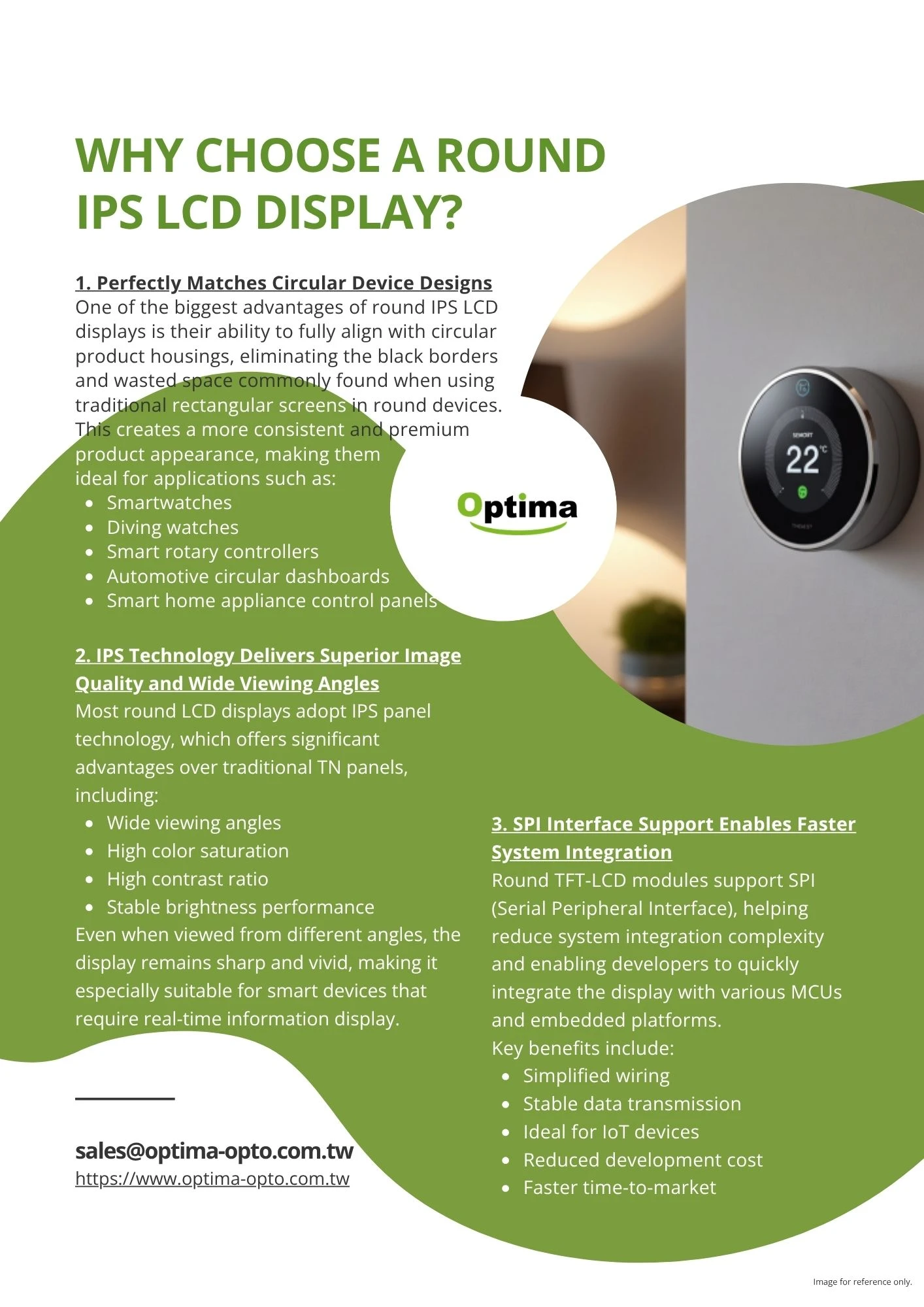 Round IPS LCD Displays: The Ideal Display Solution for Next-Generation Smart Devices